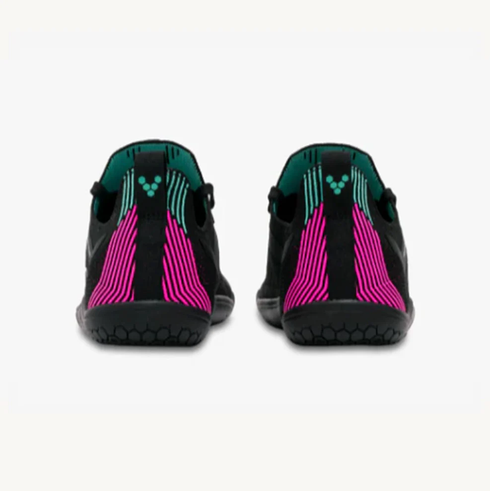 Vivobarefoot Women's Primus Lite Knit - Obsidian/Vibrant Pink - Image 4